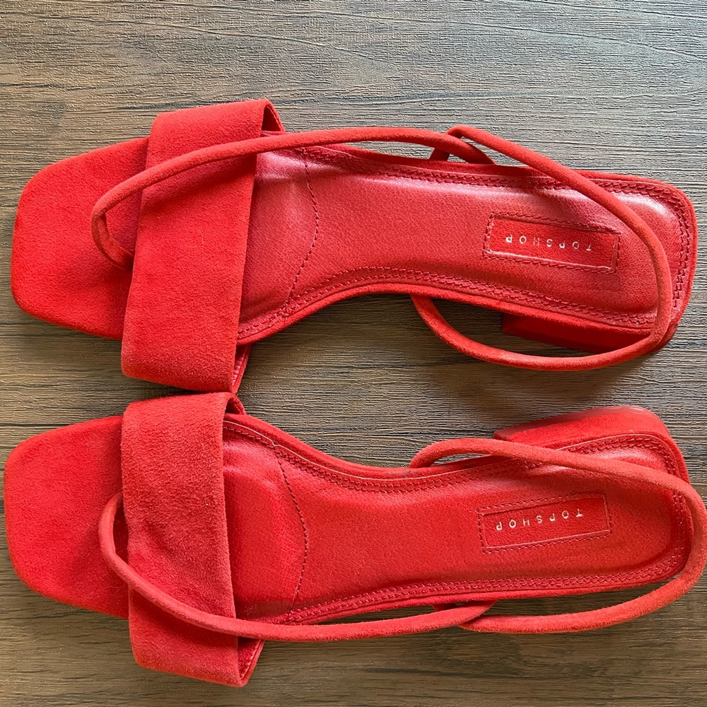 Topshop Red Sandals